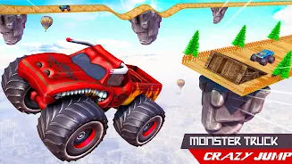 Schermata Monster Car Stunts Game 2023 3