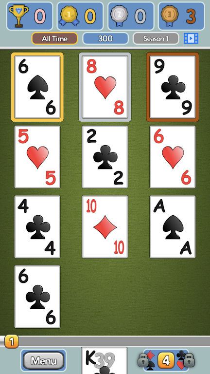One Stack Solitaire: Free Card Game 螢幕截圖 2