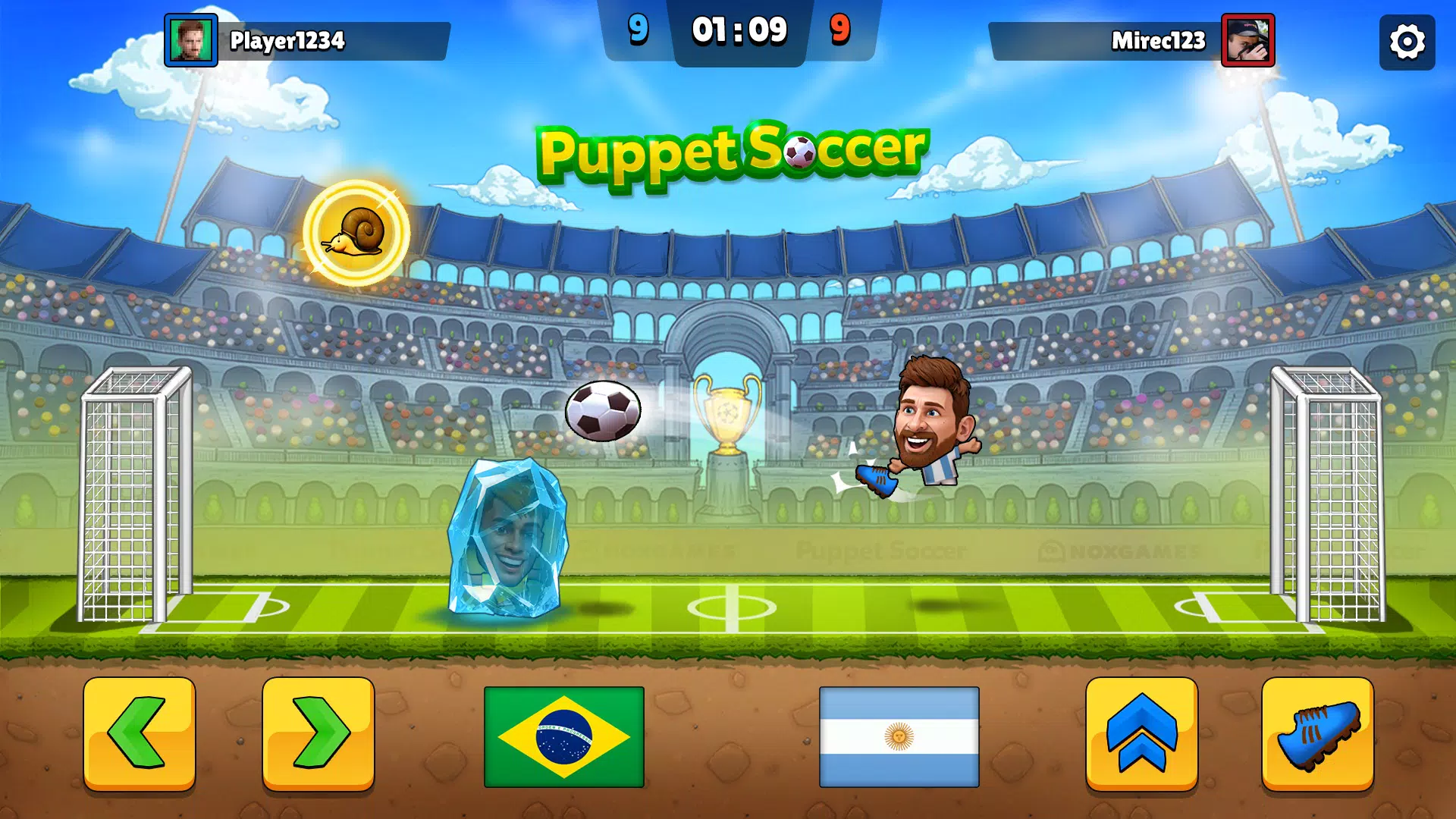 Schermata Puppet Soccer - Football 0