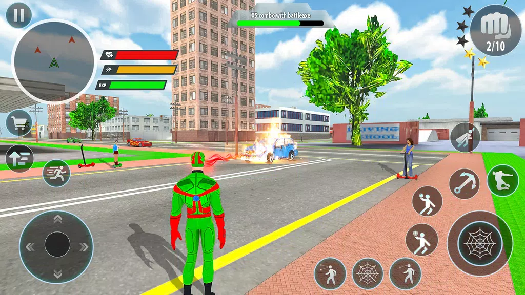 Police Robot Rope Hero Game 3d Schermafbeelding 1