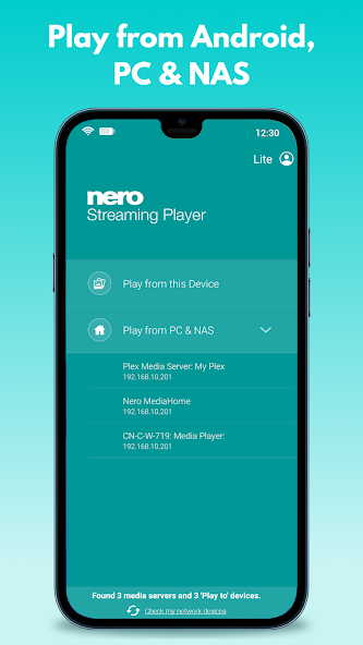 TV Cast: Nero DLNA/UPnP Player Schermafbeelding 1