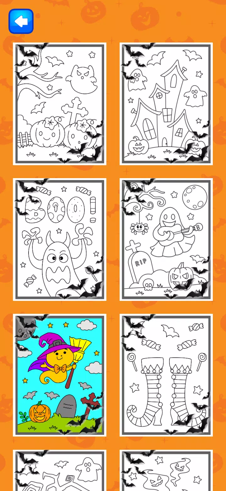 Halloween Coloring Game Schermafbeelding 3