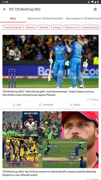 Sportskeeda Live Cricket Score Screenshot 2