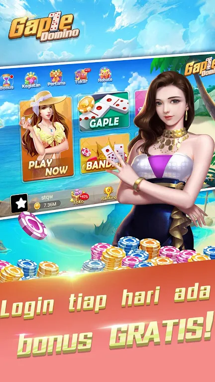 Domino Gaple: QQ 99 dan Texas Lokal Indo 스크린샷 0