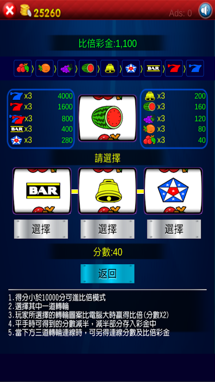 Fruit Slot Machine Casino Captura de tela 2