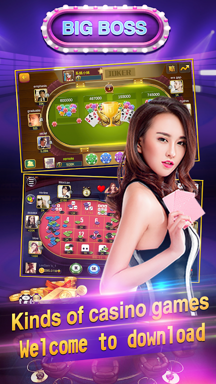 Big Boss Online-free poker app(baccarat,blackjack) Ảnh chụp màn hình 2