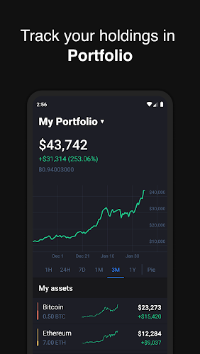 Hodler – Crypto Portfolio ဖန်သားပြင်ဓာတ်ပုံ 1