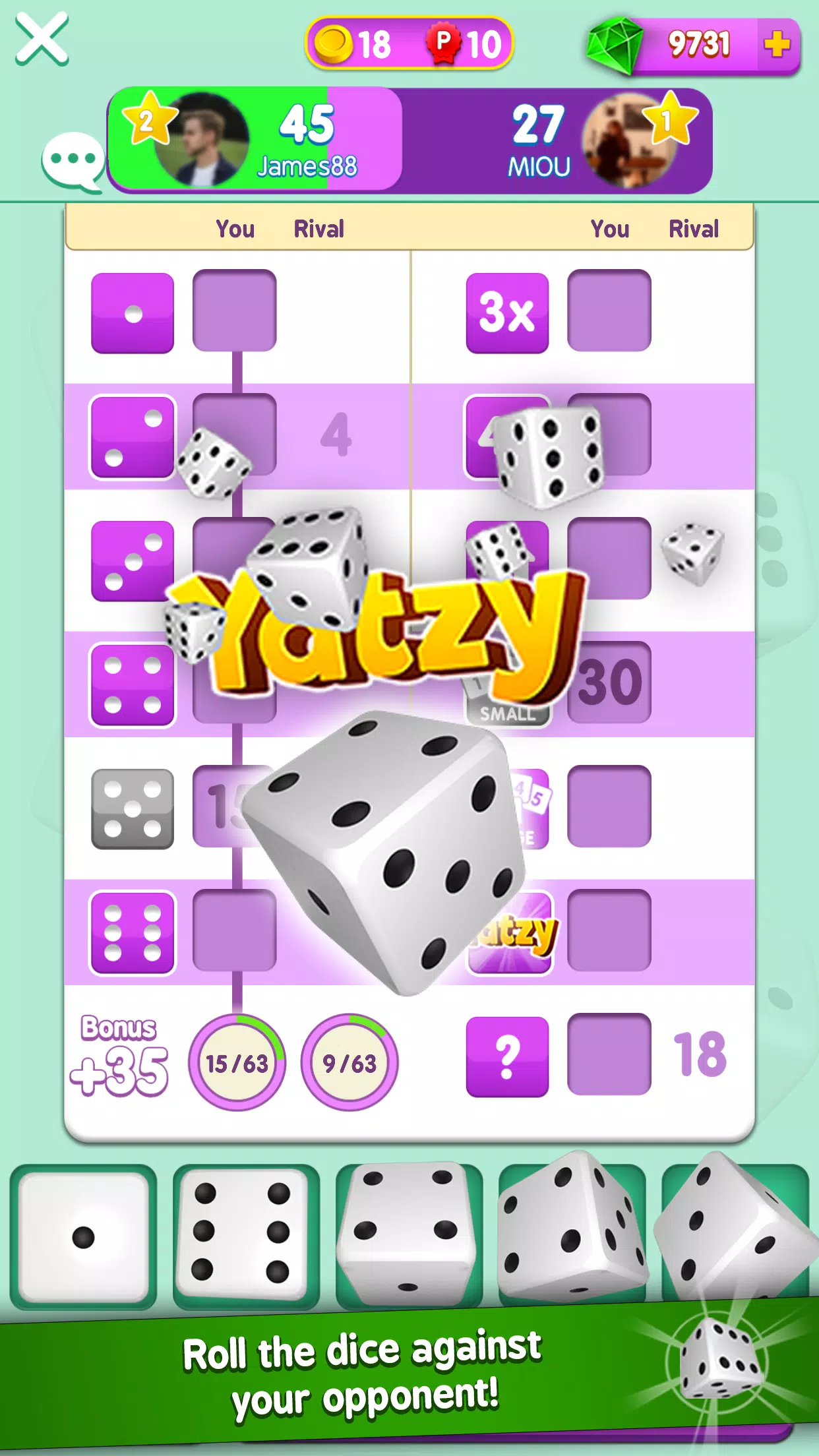 Yatzy Duels স্ক্রিনশট 0