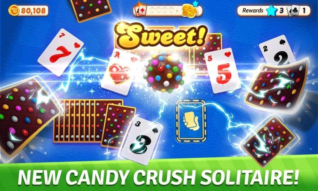 Candy Crush Solitaire: Novo Trieaks Mobile Game