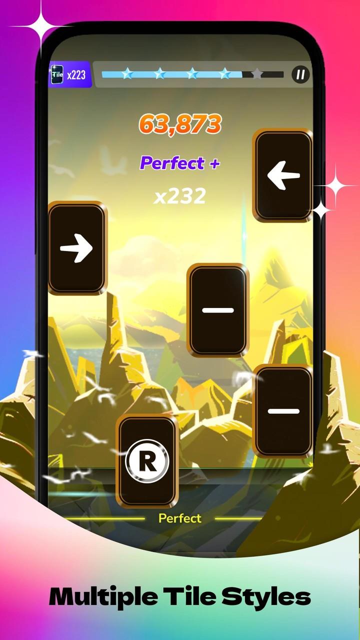 Rhythm Rush-Magic Piano Tiles Zrzut ekranu 0