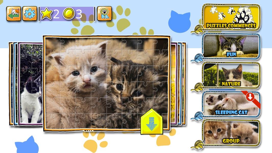 Jigsaw Puzzle Cats Kitten Screenshot 2