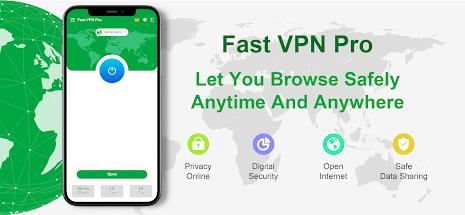 Fast VPN Pro - Secure Proxy ภาพหน้าจอ 0