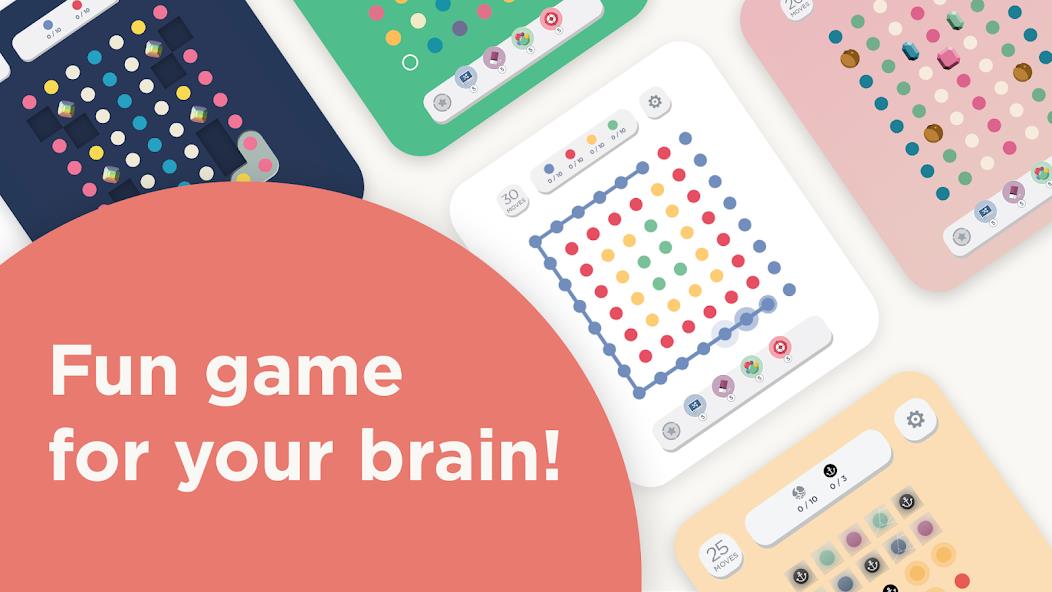 Two Dots: Fun Dot & Line Games Mod Capture d'écran 0