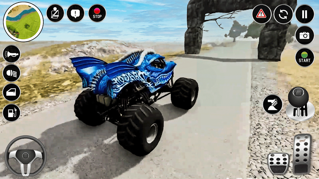 Real Monster Truck Game 3D Captura de tela 0