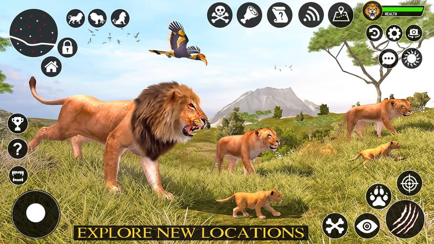 Ultimate Lion Simulator Game Ảnh chụp màn hình 1