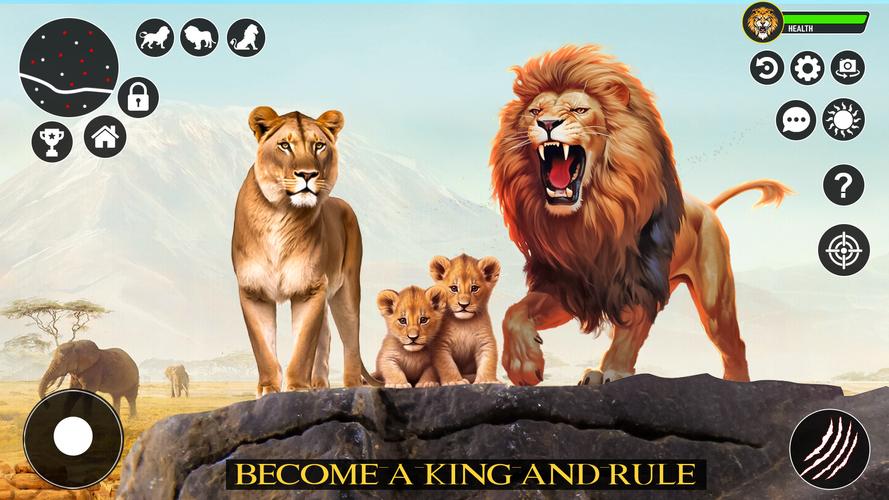 Ultimate Lion Simulator Game Ảnh chụp màn hình 2