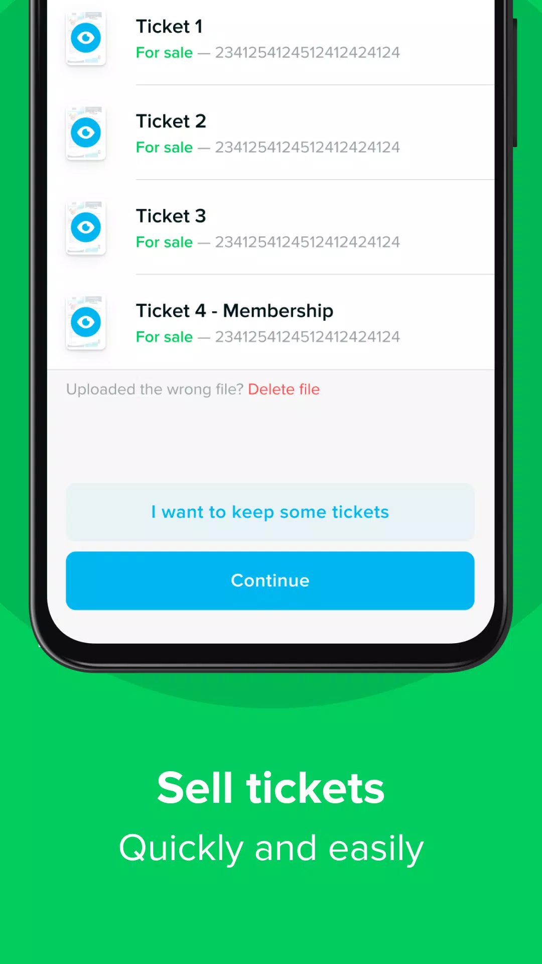Schermata TicketSwap 3