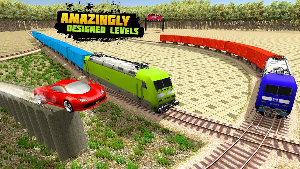 Train Racing 3d- Bus Vs Train Capture d'écran 2