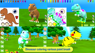 Dinosaur Coloring 3D - AR Cam Screenshot 0