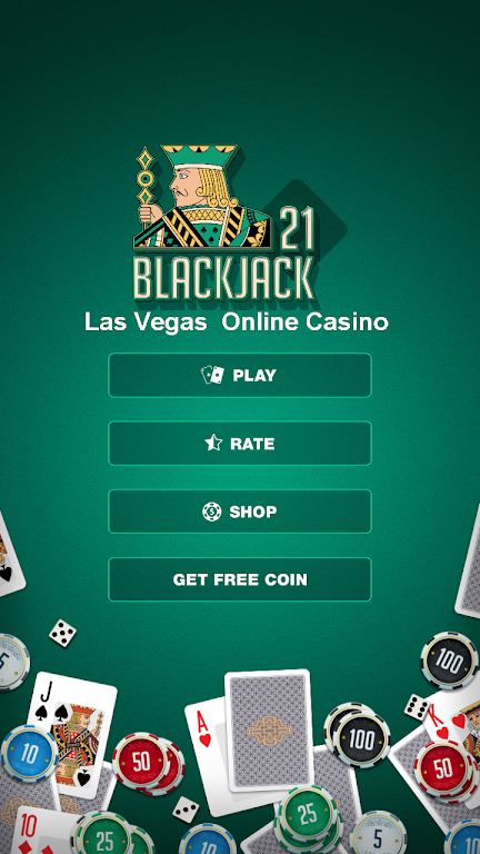 BlackJack 21: Las Vegas  Online Casino Game Schermafbeelding 0