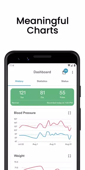 AVAX Blood Pressure Diary Captura de tela 0