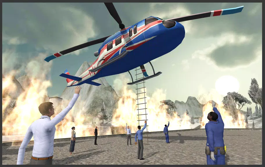 Helicopter Hill Rescue Screenshot 0