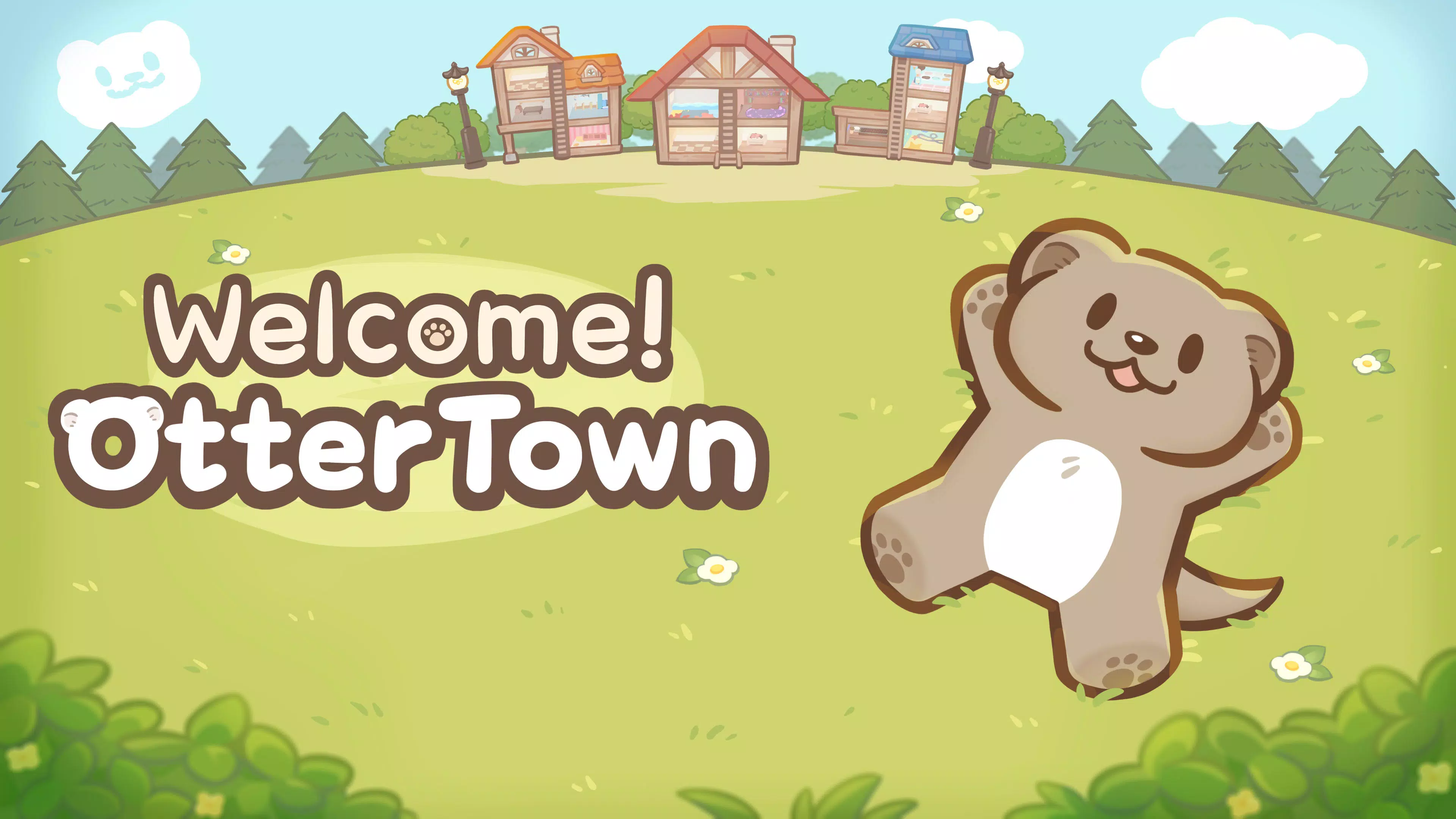 Welcome! Otter Town: cute game Скриншот 1