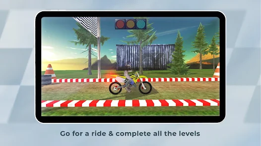 Racing on Bike Moto Stunt Screenshot 0