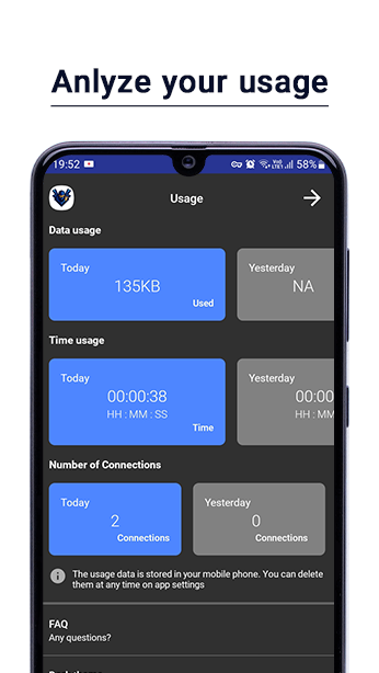 Ninja VPN – Faster, Safer Internet स्क्रीनशॉट 1
