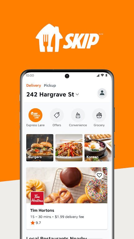 SkipTheDishes - Food Delivery Zrzut ekranu 0