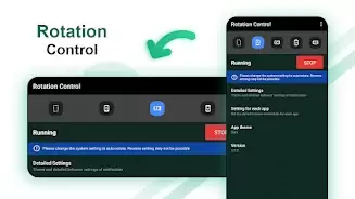 Schermata Rotation Control 0