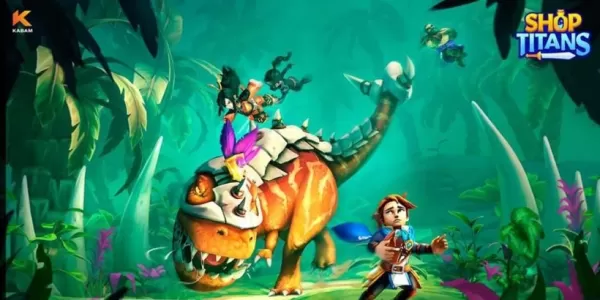 „Shop Titans: Battle T-Rex w nowej aktualizacji starożytnej Jungle Quest”