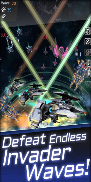 Space Wars: Idle Defense ဖန်သားပြင်ဓာတ်ပုံ 1