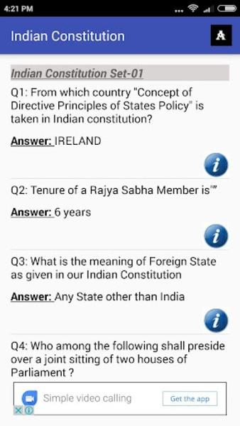 Indian Constitution Capture d'écran 2