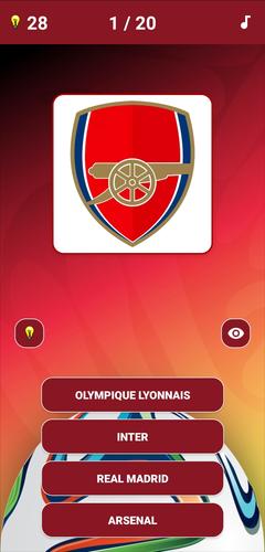 Guess the Soccer Logo Quiz Captura de pantalla 0