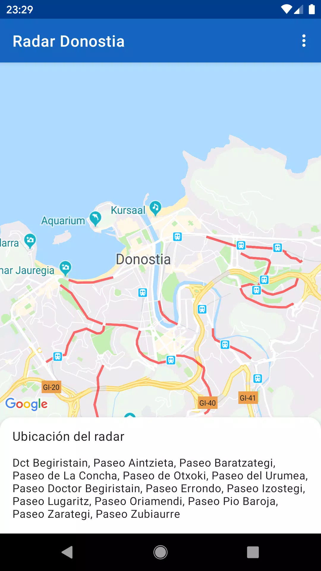 Radar Donostia Captura de tela 0