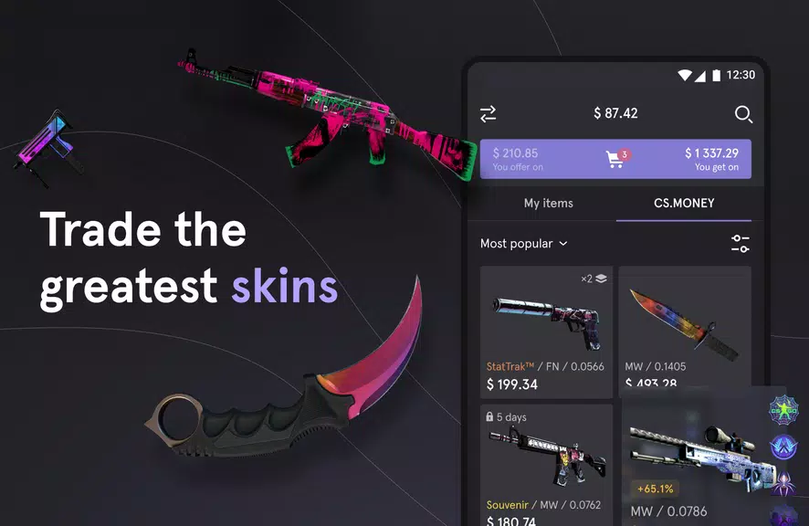 CS.MONEY ‒ Trade CS:GO skins Schermafbeelding 0