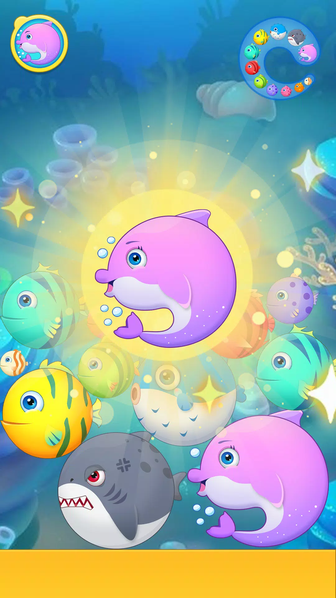 Sea Animals - Merge Game Schermafbeelding 2