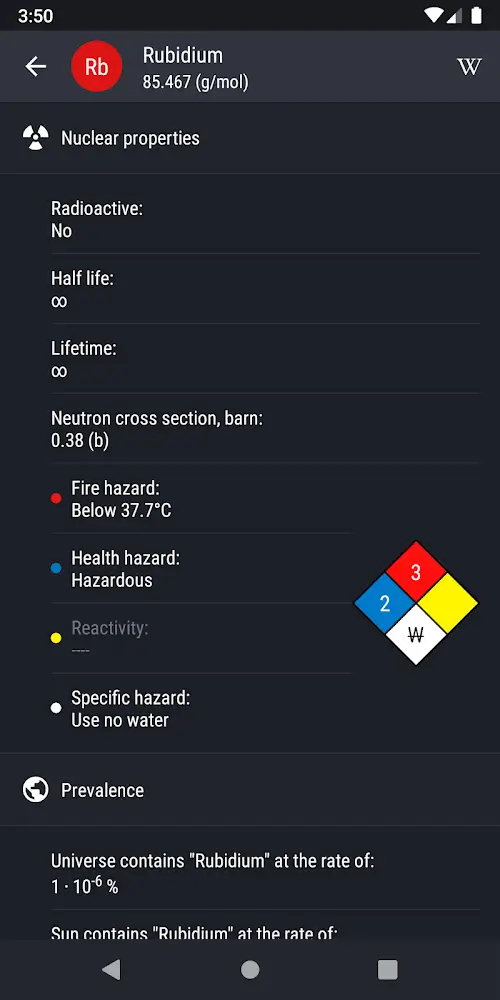 Schermata Periodic Table 2023 PRO 2