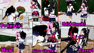 SchoolGirl AI 3D Anime Sandbox Tangkapan skrin 2