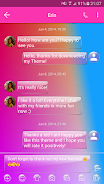 SMS Messages Glass Gradient Captura de tela 2