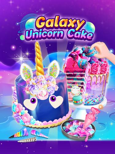 Galaxy Unicorn Cake 螢幕截圖 3