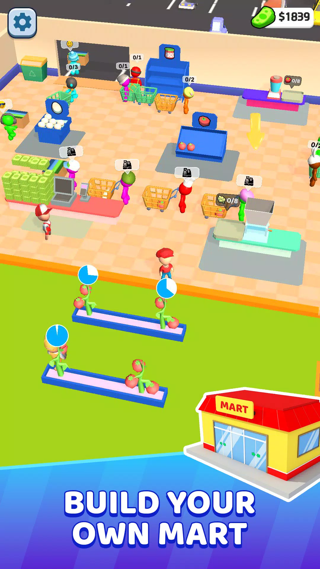 Mart Tycoon Supermarket game Captura de pantalla 1