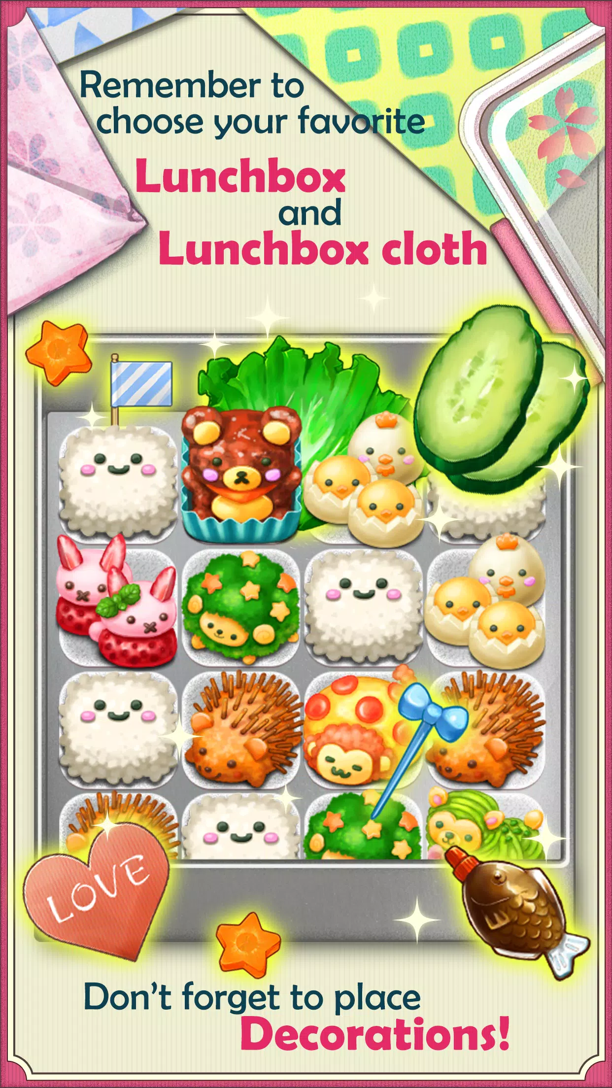 Fluffy! Cute Lunchbox应用截图第2张