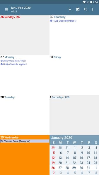 aCalendar - your calendar Screenshot 3