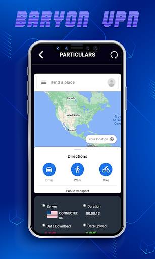 Baryonvpn Capture d'écran 1