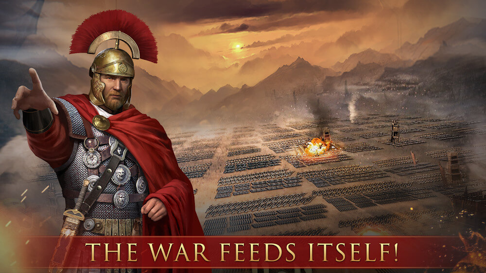 Grand War: Rome Strategy Games Mod ဖန်သားပြင်ဓာတ်ပုံ 1