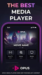 OPUS Media Player - Watch IPTV Captura de pantalla 0