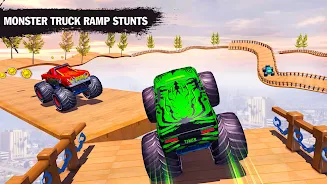 Monster Car Stunts Game 2023 螢幕截圖 2