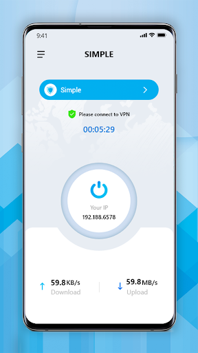 Simple VPN Master ဖန်သားပြင်ဓာတ်ပုံ 0